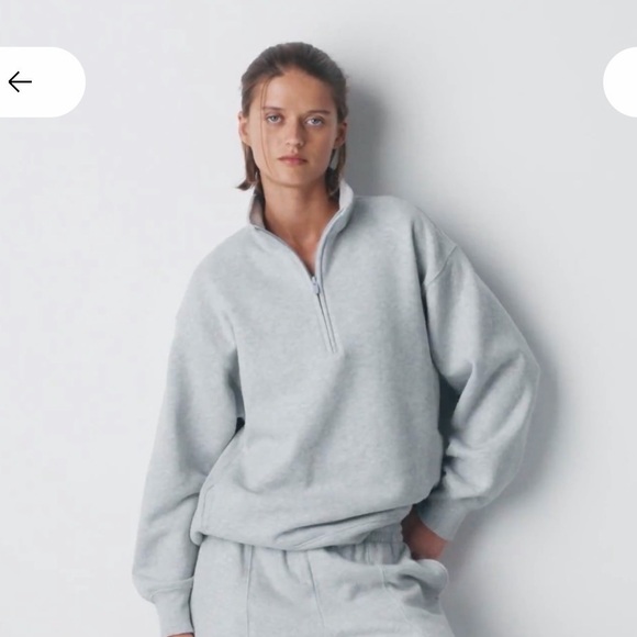 Aritzia Tops - Aritzia cozy sweat fleece boyfriend half zip sweatshirt women’s size large